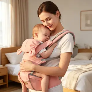 Ainomi Adjustable Ergonomic Harness Carrier - Unisex All-in-1 Infant-Safe Baby Carrier, Fits Newborn to Toddler, Lightweight Breathable Front-Facing Hands-Free Gear for Travel, Daily Use, Momlife, Babymusthave, Harness Carrier Baby Carriers