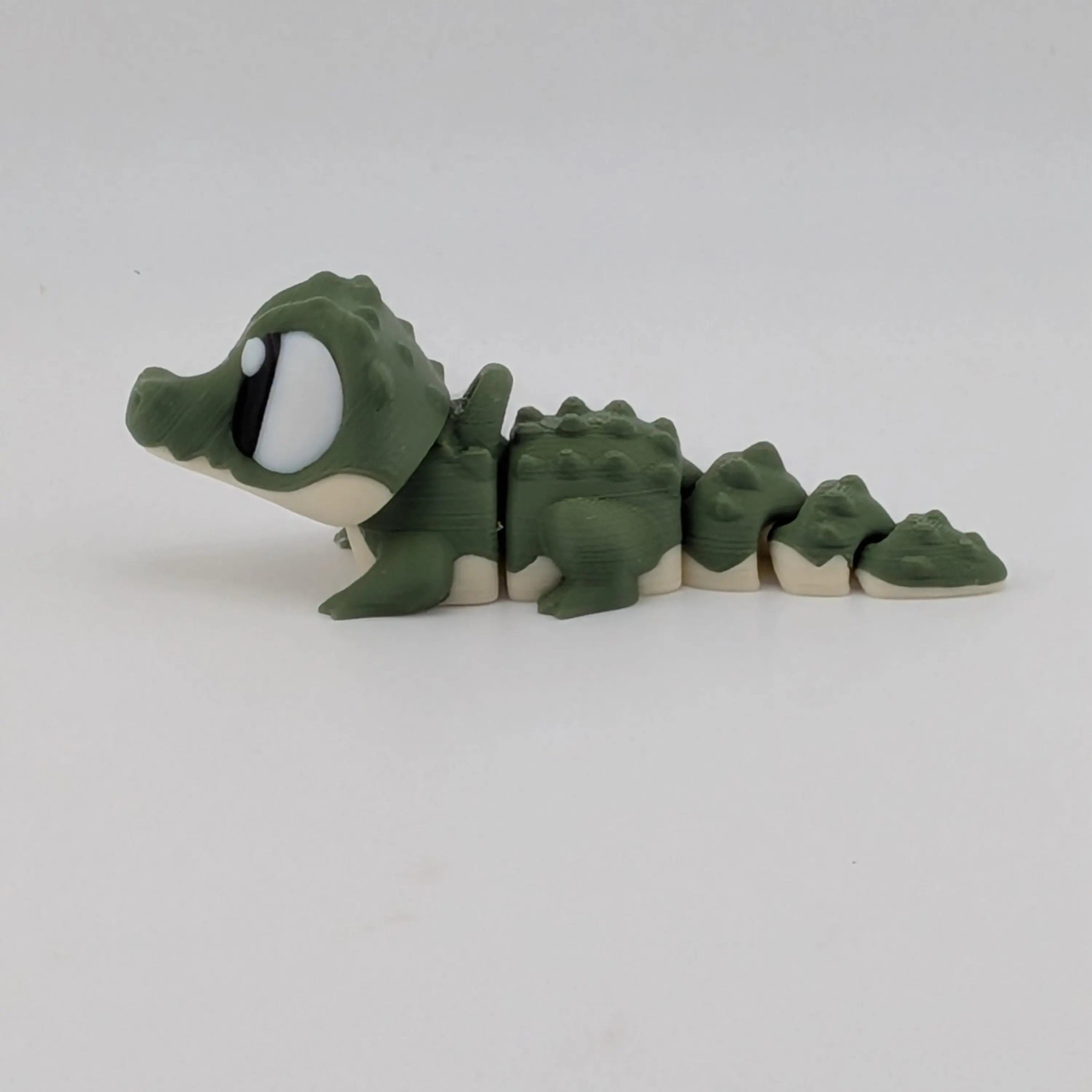 🐊🔑 3.5" Flexi Crocodile Keychain Buddy! ✨ Articulated "Gator" Bag Charm 🛶🌀