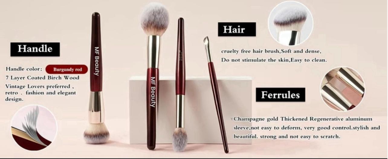MAR'F BEAUTY BRUSHES SET OF 9 tool Professional Makeup makeup brush