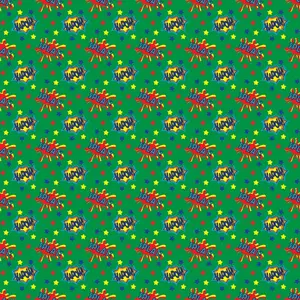 Superhero Pattern 5 Quilting Cotton Fabric
