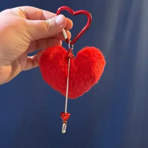 Heart puff keychains - custom