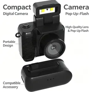 Y4000 1080P HD Mini Kids Camera | Retro Keychain Design, 6 Modes, 1.44'' Screen, Long Battery, Memory Card, Portable Outdoor Video Camera, LED Flash, Ideal Children’s Day Gift