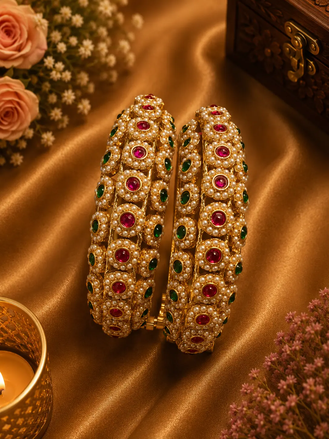 Luxury  Openable Indian Designer Bangles | Bridal Partywear CZ Bangles | Desi Jewelry fit any wrist from 2.6-2.10