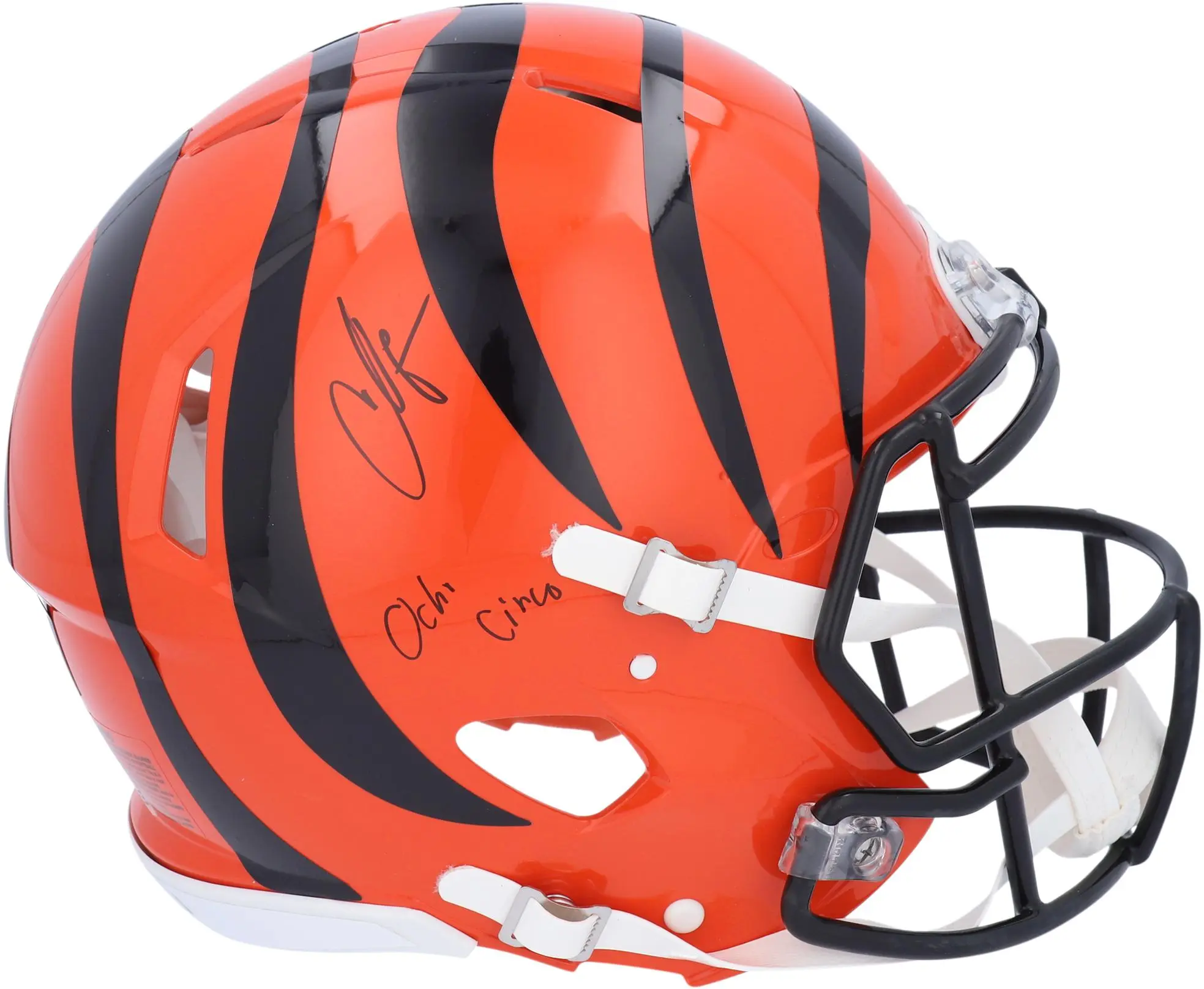 Chad Johnson Cincinnati Bengals Autographed Riddell Speed Authentic Helmet with "Ocho Cinco" Inscription - Fanatics Authentic Certified