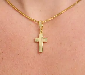 UltraFine 950 Silver Motif Enhancer Charm, 18K Yellow Plated