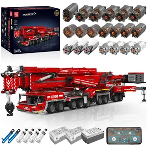 Mould King 17008 LTM11200 Technology Crane Building Set, Heavy Duty Crane Truck Building Kits, APP Programmable Construction Vehicle Model Kit for Kid/Adult(8506+ PCS) Easy To Assemble Mobile Control