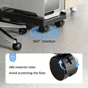 Adjustable PC Stand Holder, Office Computer Bracket, Printer Tray, Mobile Cpu Rack, Compatible with Computers & Small Appliances