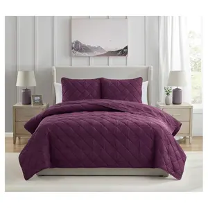 VCNY Home Lucy 3-Piece Diamond Microfiber QuiltSet, F/ Q