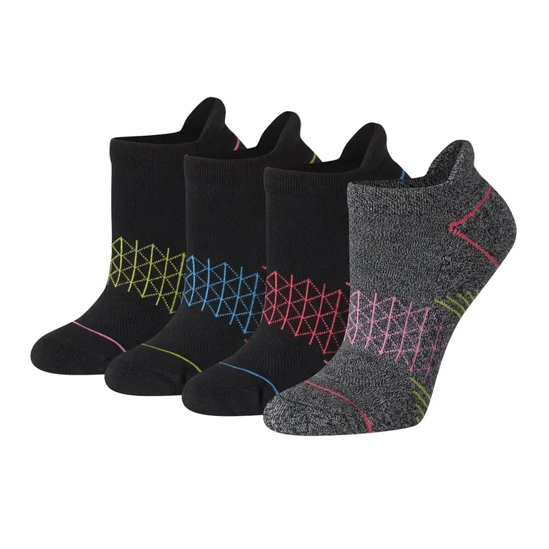 Hanes Absolute Comfort Women's Heel Shield Socks 4-pairs Intimates Multi Pack Comfortable Fit Soft Stretch Fabric Breathable Hwach4