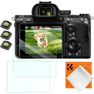 K&F CONCEPT 3 Pack Camera Screen Protector & Hot Shoe Cover Compatible with Sony A9 A7III A7R II 7II 7S II A9II A7R III A1 RX1R RX1 RX10IV A7C A7S III A7R IV RX10 III RX10 II RX10 RX100 V RX100 VA RX100 IV