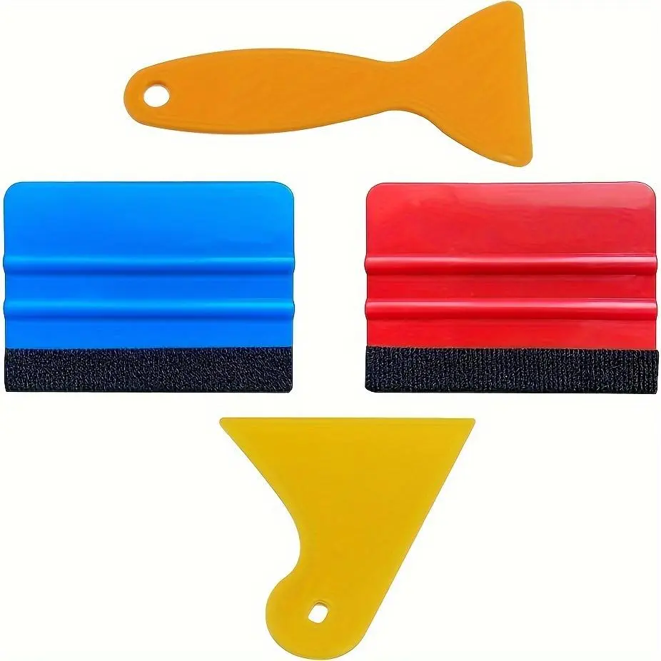 Felt Edge Squeegee, Car Wrapping Tool, Vinyl Wrap Squeegee Applicator Tool for Car Vinyl Wrap, Window Tint, Wallpaper, Scraper