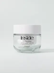 Inside Skincare Revitalizing Overnight Serum with Chamomile Essential Oil Fractionated Coconut Oil & Olive Squalane for Dry & Mature Skin 50G
