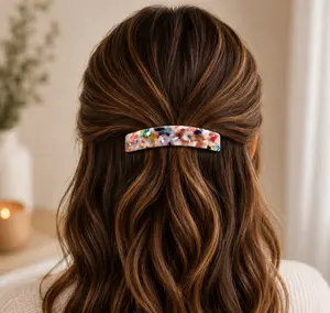 Acrylic Colorful Hair Barrette
