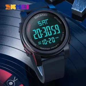 SKMEI 1257 Military  Digital Sports Watch LED Waterproof Alarm Men Women