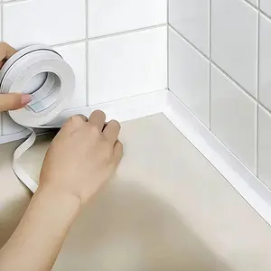White Waterproof Caulk Tape 3.2m Self-Adhesive Sealing Tape for Bathroom Kitchen Sink Toilet Tub Edges Easy Application & Durability，Black Friday shopping list