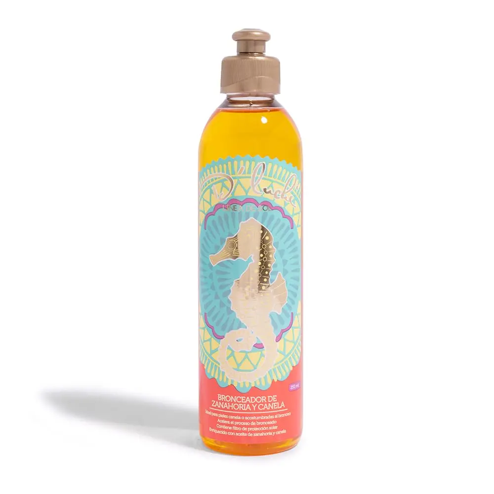 D'Luchi Carrot Tanning Oil with Cinnamon, Vitamin E & Collagen,