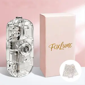 Foxlume Cute Transparent Creative Sports Car Styling Windproof Tool+Rotating Relax Toy 2-in-1 Lighter,Trendy &Fashionable Accessory, Suitable For Parties&Kitchens&Outdoor Use, Unique&Practical Gift For Ladies, DIY stickers Available