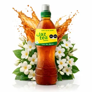Jaztea Jasmine Iced Tea 500ml (16.9 fl oz) – Natural Ingredients, Refreshing Mexican Jasmine Tea Drink, Light & Smooth Flavor, Made in Sinaloa Mexico