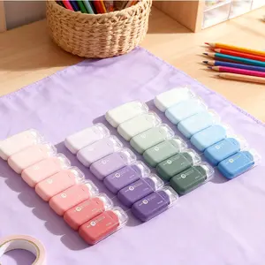 6-Piece Adhesive Tape Roll Set, Total Length 1181.1 Inches, High-Strength Dual-Sided Glue Rolls for Crafts & Office Use