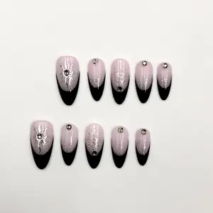 Long-lasting press on nails for daily wear nina pool,handmade acrylic nails