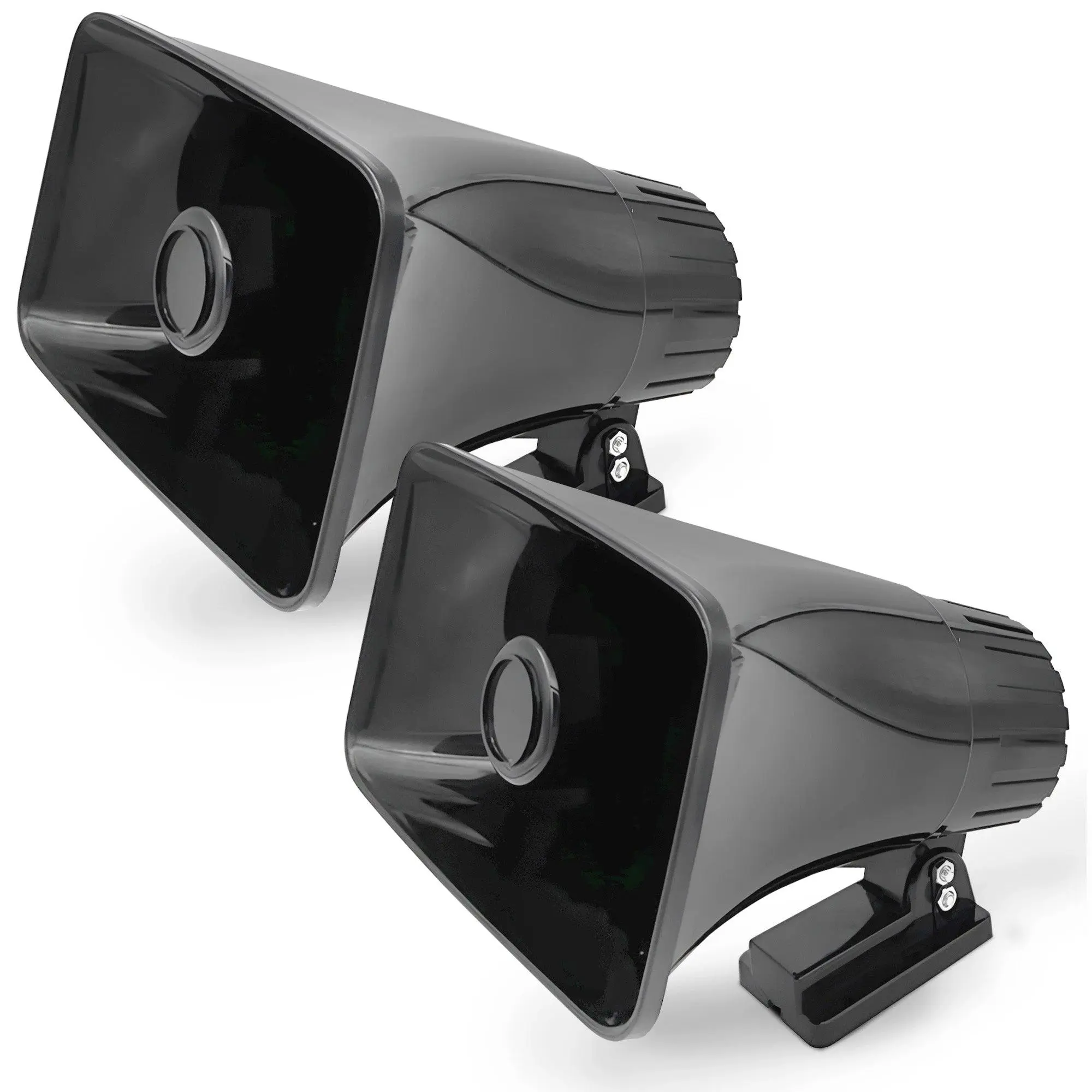 Pyle 6" PA Horn Speaker for Indoor/Outdoor Use, 50W Peak Power, Black, 2 Pack Pyle 6" PA Horn Speaker for Indoor/Outdoor Use, 50W Peak Power, Black, 2 Pack