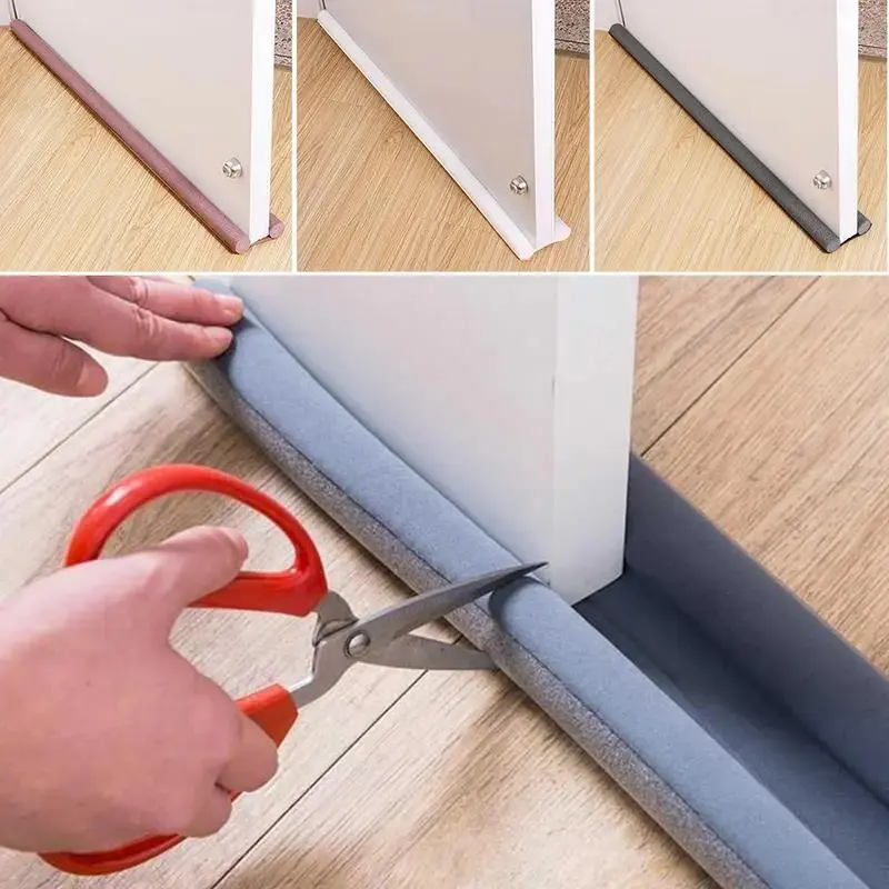 Door Bottom Sealing Strip, 1 Count Door Draft Stopper, Under Door Draft Noise Blocker, Home Essentials