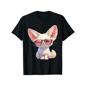 Fennec Fox T-Shirt for Boy Girl, Soft Fabric, Breathable Short Sleeve Tees(3-13Y)