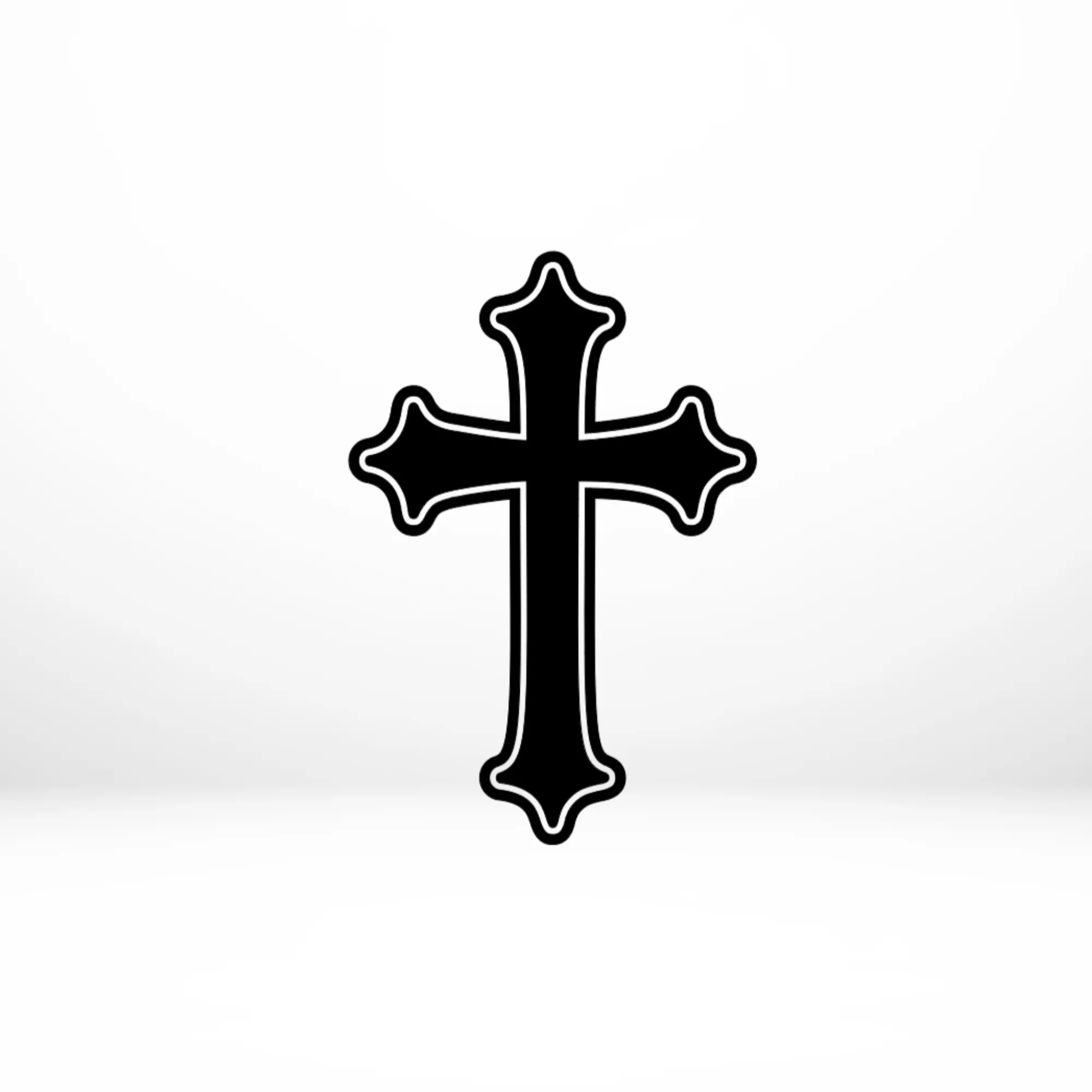 Premium Cross Design Car Sticker - Vinyl Decal for Cars, Windows, Laptops