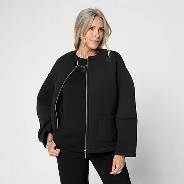 MarlaWynne WynneCollection Scuba Cocoon Jacket MarlaWynne WynneCollection Scuba Cocoon Jacket
