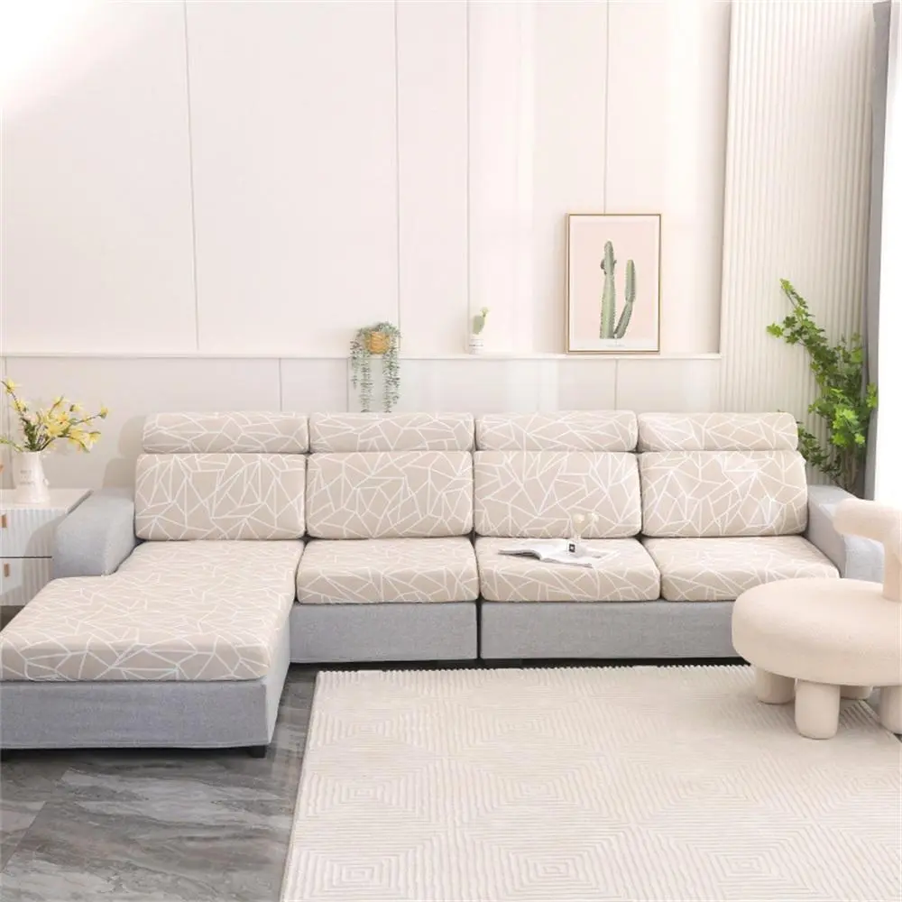 Geometric Pattern Sofa Cover, 1 Count Soft Comfortable Sofa Slipcover, Dustproof Sofa Couch Covers for Home Living Room Decor