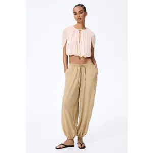 H&M Crinkled balloon trousers