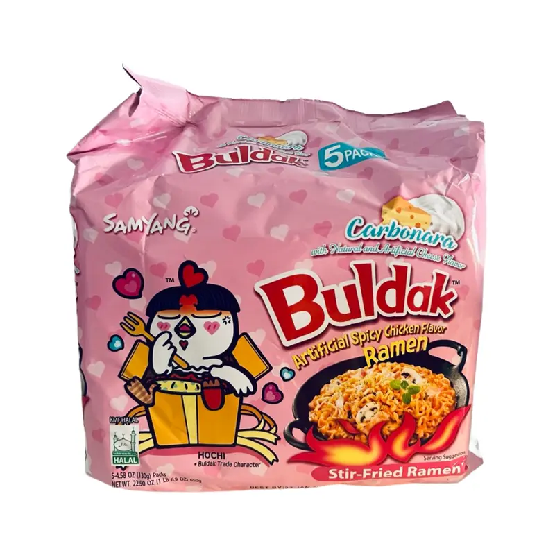 Samyang Buldak Cheese Stir-Fried Ramen with Chicken Flavor