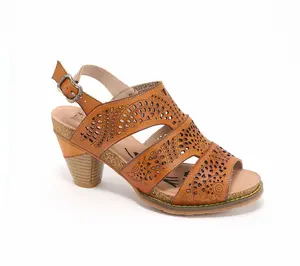 L'Artiste by Spring Step Leather Heeled Sandals - Perfdfection