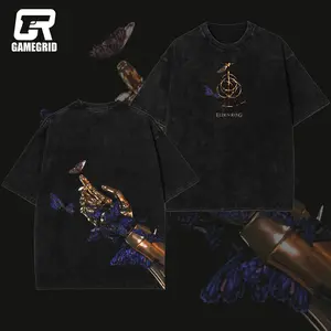 Retro Limited Vintage Malenia Butterfly 4 Unisex Oversize Washed Lightweight Cotton T-Shirt, Hoodies & Sweater Wash Gift For Game Fan, Game Lover