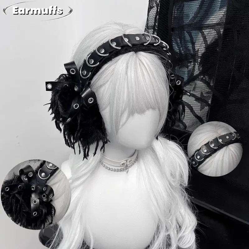 00s archive l.g.b. fur earmuffs y2k 耳当て y2k earmuffs - TikTok Shop