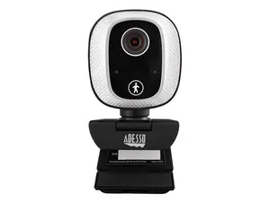 Adesso CyberTrack M1 1080P HD H.264 Fixed Focus USB Webcam with 305° Motion Tracking, Built-in Microphone, and Tripod Mount