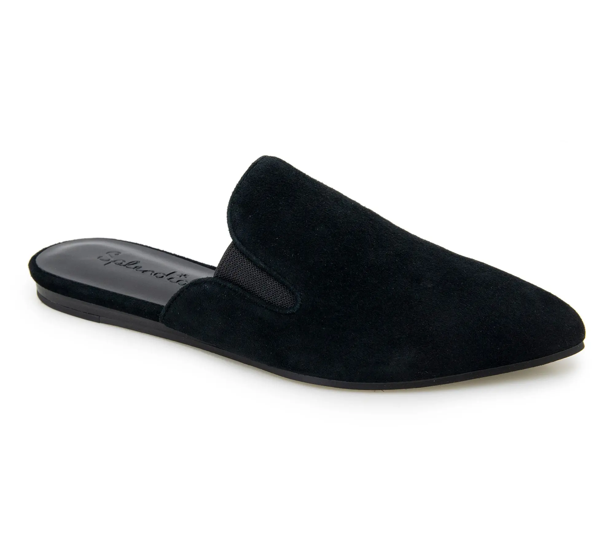 Splendid Suede Closed Toe Mules - Liza
