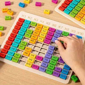 STEM Math Board - Children's interactive arithmetic puzzles that develop problem solving and logical thinking skills, educational learning toys with multiplication and division challenges, ideal learning gifts