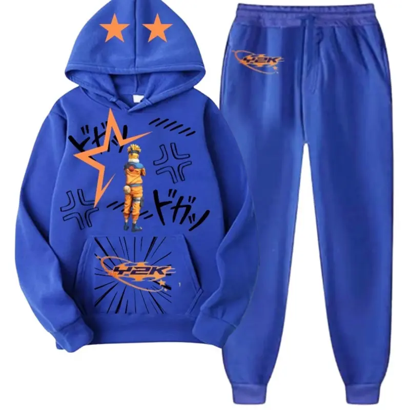 Naruto Y2K Hoodie Set daily wear