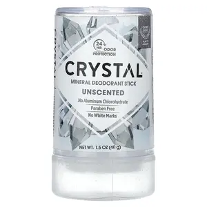 CRYSTAL Mineral Deodorant Stick, Unscented, 1.5 oz (40 g) CRYSTAL Mineral Deodorant Stick, Unscented, 1.5 oz (40 g)