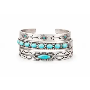 Desert Sky Turquoise Cuff Stack
