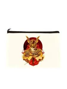 Valkyrie Canvas Cosmetic Bag Organizer Travel Sundries Storage Pouch Office Pencil Case Zipper Wallet Gift
