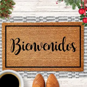 Bienvenidos doormat, Bienvenidos Welcome Mat, Spanish Doormat, Custom Door Mat, Housewarming Gift, Closing Gift, Bienvenidos Sign, Wedding