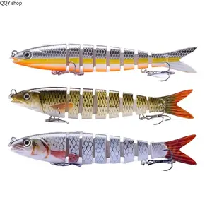 3Pcs Multi Jointed Fishing Lures Set, 8-Segment Hard Swimbait, 135mm 20g Crankbait Wobblers, Lifelike Artificial Bait, Multi-Joint Fishing Tackle, Freshwater & Saltwater Gear, Practical Father's Day Gift for Anglers
