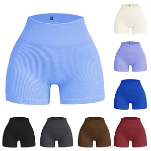 Women's Workout Gym Shorts Booty Spandex Yoga Biker Shorts Scrunch Butt High Waisted Athletic Leggings Basic Basic Minimalist Seamless Seamless Seamless Womenswear