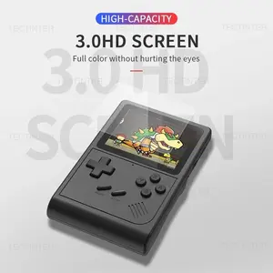 GB300 3.0 Inch Screen Handheld Game Console - Built-in 6000 Retro Games for SF/SFC/GB/GBA - Portable Retro Gaming Device with AV Output - Perfect for Travel, Long Commute & Home Entertainment, Classic