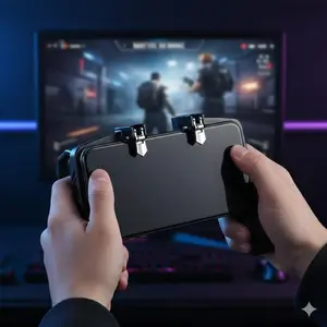 Pro Gaming Controller for Mobile Shooters: High Sensitivity Joystick & Triggers, Ergonomic Grip, Compatible with iOS/Android, Enhanced Aim & Reaction for Popular FPS Games. Easy Setup, Quick Play.