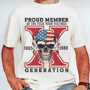 Proud Member Of The F*Ck Your Feelings Generation X , Skull Halloween, Gen X Halloween