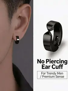 Trendy Men's Ear Cuff, No Piercing Required, Ear Cuffs Non Piercing, High-End Design, Street Style Accessory, Perfect for All Seasons