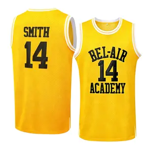 90s The Fresh Prince of Bel Air Academy #14 Basketball Jersey,Letter Embroidery Party Vest,Unisex 90s The Fresh Prince of Bel Air Academy #14 Basketball Jersey,Letter Embroidery Party Vest,Unisex